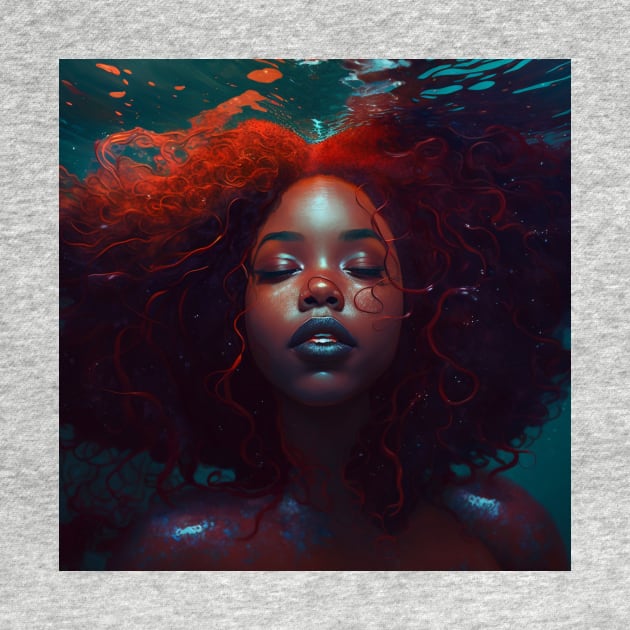 Black Mermaid Under the Sea by RLan